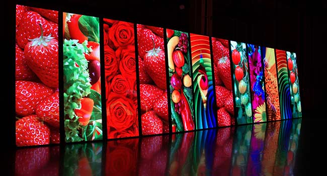 LED Pixel totems by Encore
