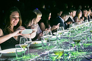 Personalised Projection Mapped Table Settings